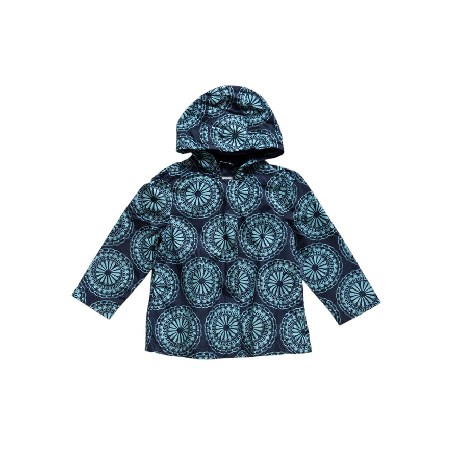 Navy clearance floral raincoat