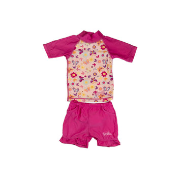 UV Skinz swim suit 12-18m (pink)