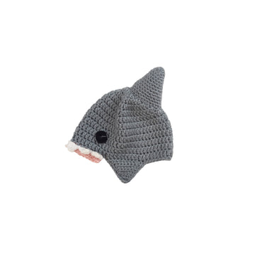 Hand made hat 0-6m (shark)