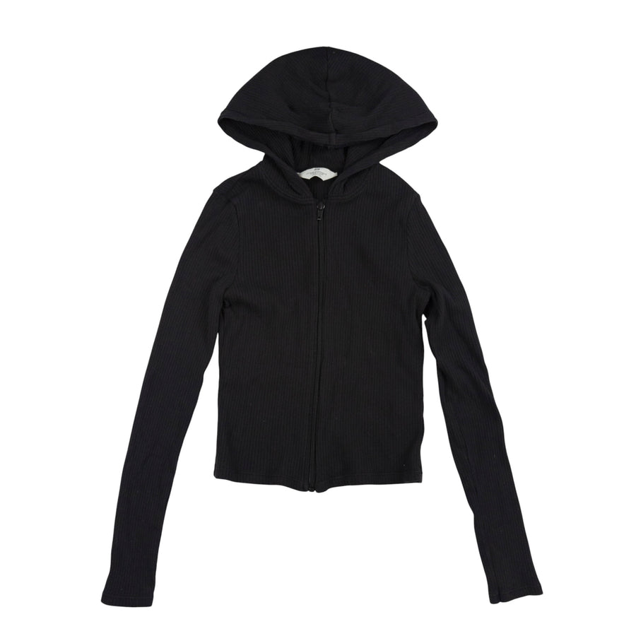 H&M hoodie 10-12 (black rib)