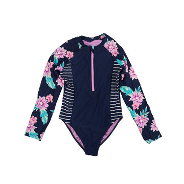 George long sleeve swim suit 14-16 (floral)