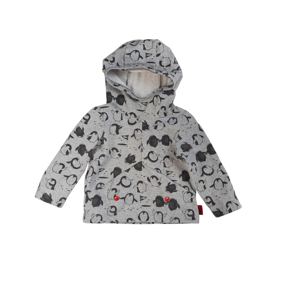 Hand made hoodie 12-18m (penguin)