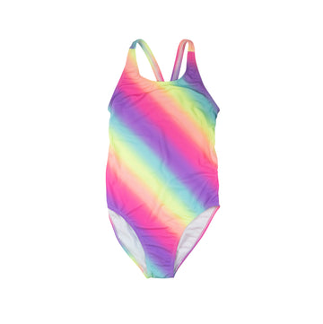 Children's Place swim suit 14 (rainbow)