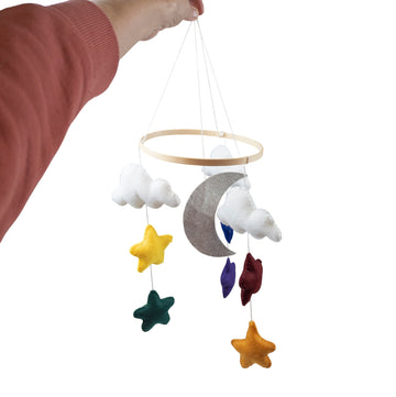 Hand made felt mobile (stars)