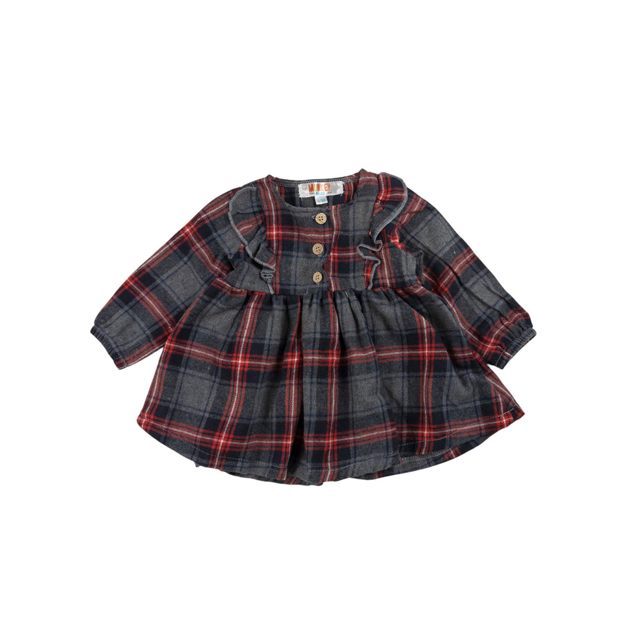 Monkey Bars dress 6-9m (plaid)