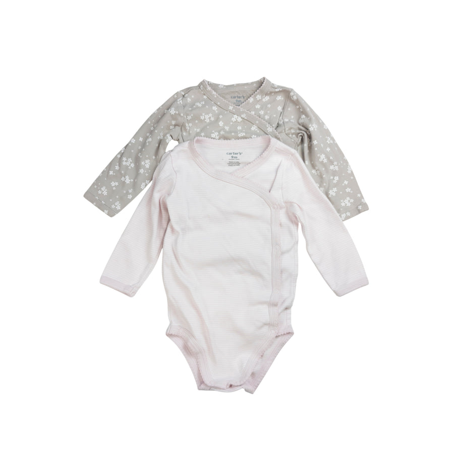 Carter's long sleeve onesie bundle 9m