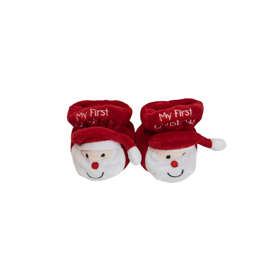 Dan Dee Santa slippers 0-6m