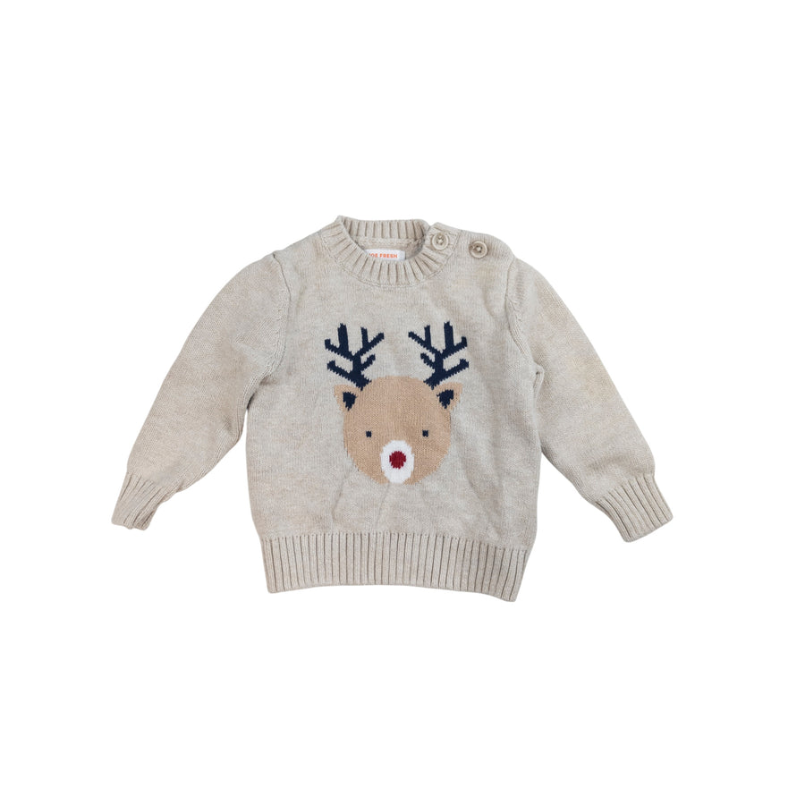 Joe Fresh sweater 6-12m (reindeer)