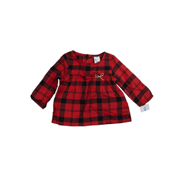 Carter's long sleeve tunic 6m (plaid)