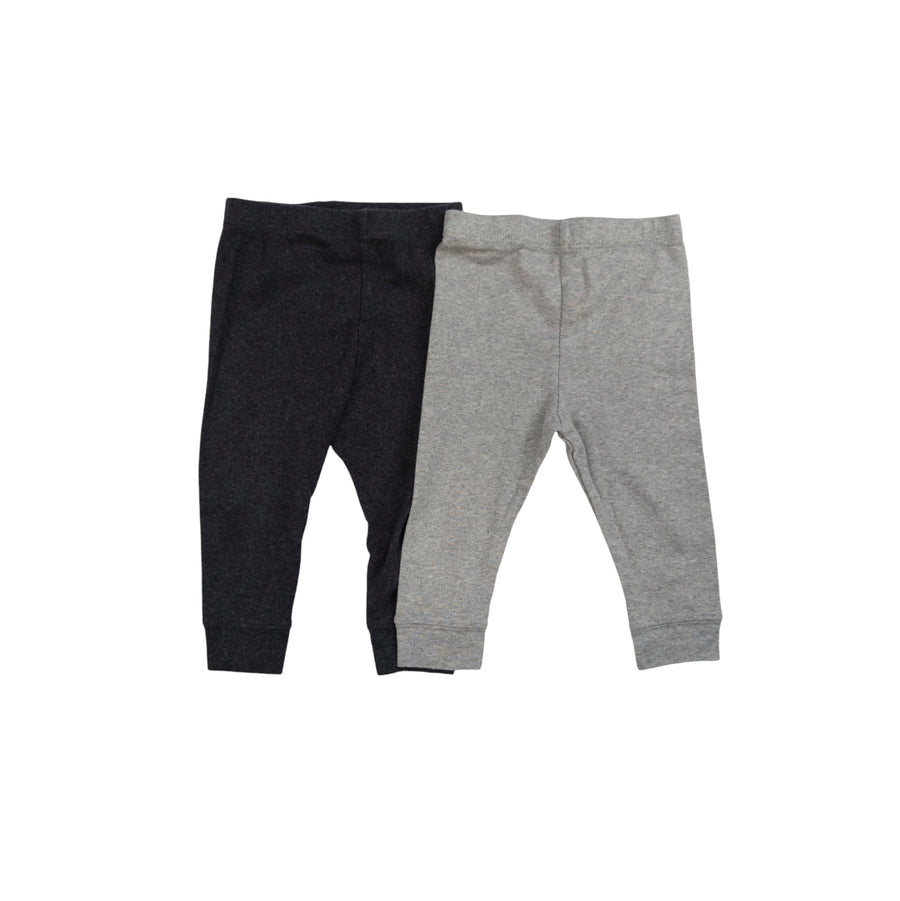 Cloud Island leggings 6-9m (black/grey)