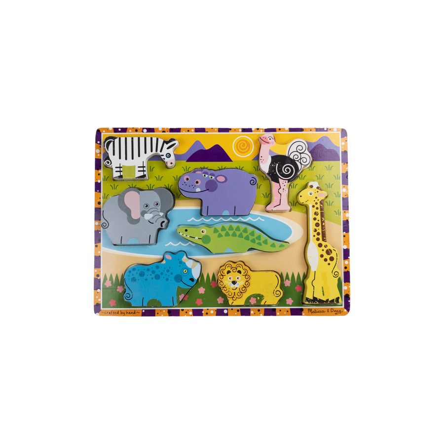 Melissa & Doug Safari Animals wooden puzzle